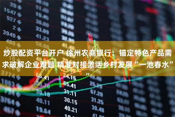 炒股配资平台开户 徐州农商银行：锚定特色产品需求破解企业难题 精准对接激活乡村发展“一池春水”